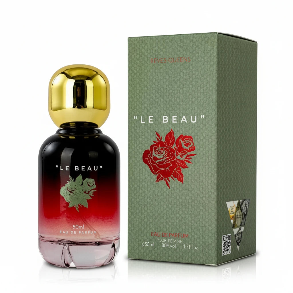 Reyes Queens - Le Beau 50ml. Feminine Fragrance with Intense Floral Notes, Sweet Chords and a Warm Woody Base.