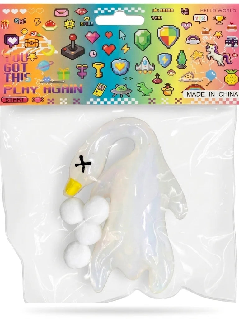 Sensory Toy Uv Roasted Duck Soft Squeeze Toy Changes Color in Sunlight Anti-Stress Toy for Kids