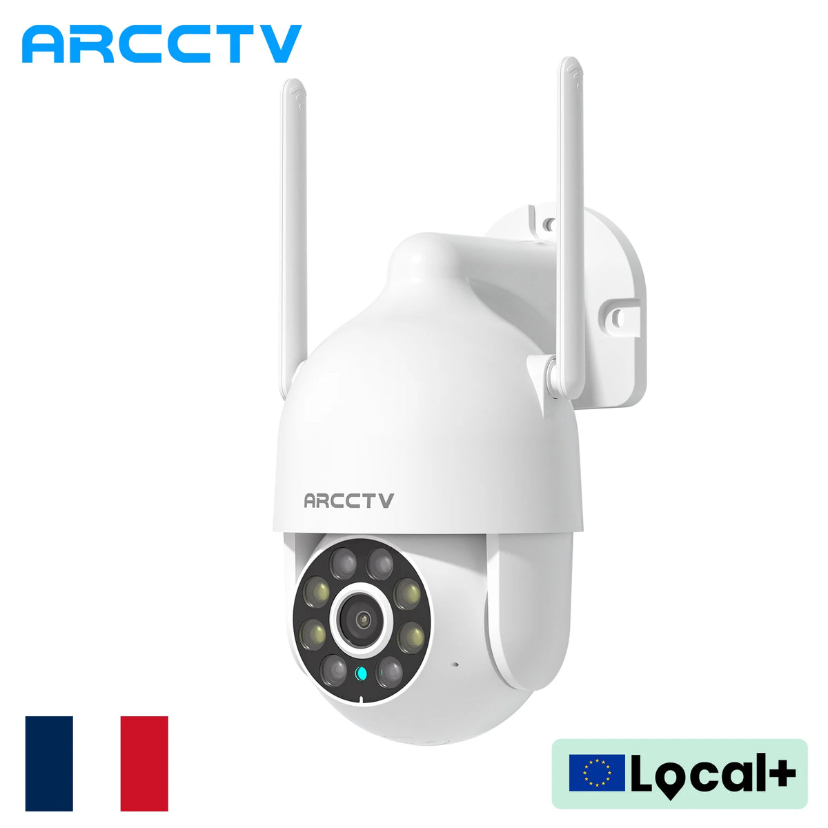 ARCCTV 1296P Wifi Security Camera Outdoor 24/7 HD Recording Surveillance Camera Color Night Vision Auto Tracking Two Way Audio