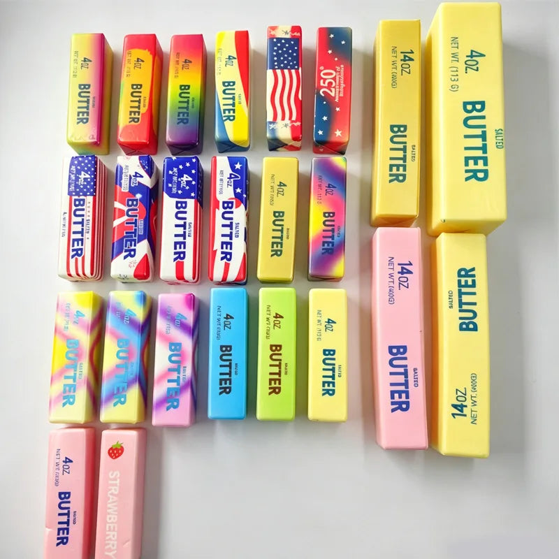 Colorful Slow Rising Butter Squishy Squeeze Toys Pack Sensory Stress Relief Soft & Stretchy Toy for Party Favors Squishy Butter