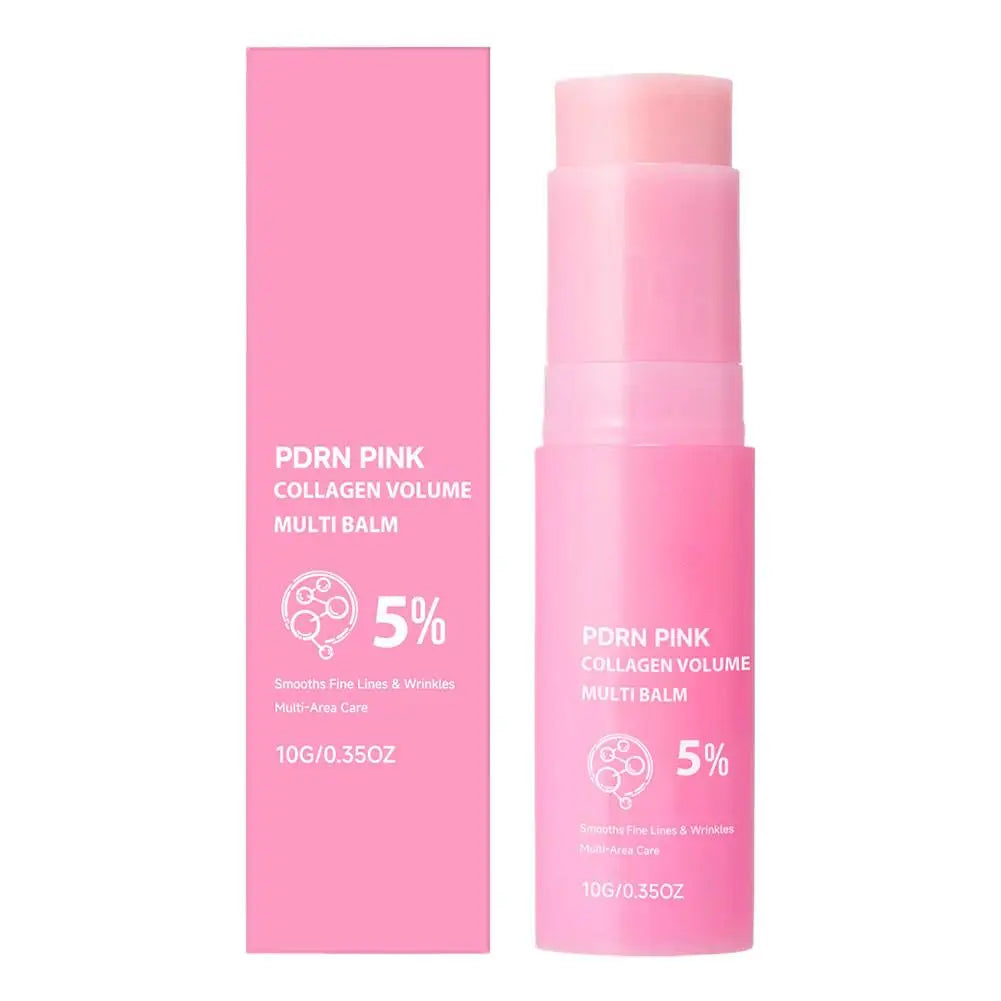 PDRN Pink Collagen Multi Balm Stick NAD+Serum+Moisturizer Face Cream Skin Booster Collagen Wrinkle Face Body Hydrating Firming