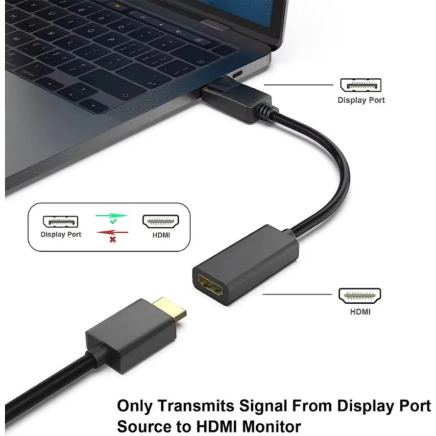 DP to HDMI-compatible Converter Cable 4K DisplayPort to HDMI-compatible Video Audio Cable Adapter For PC Computer HDTV Projector