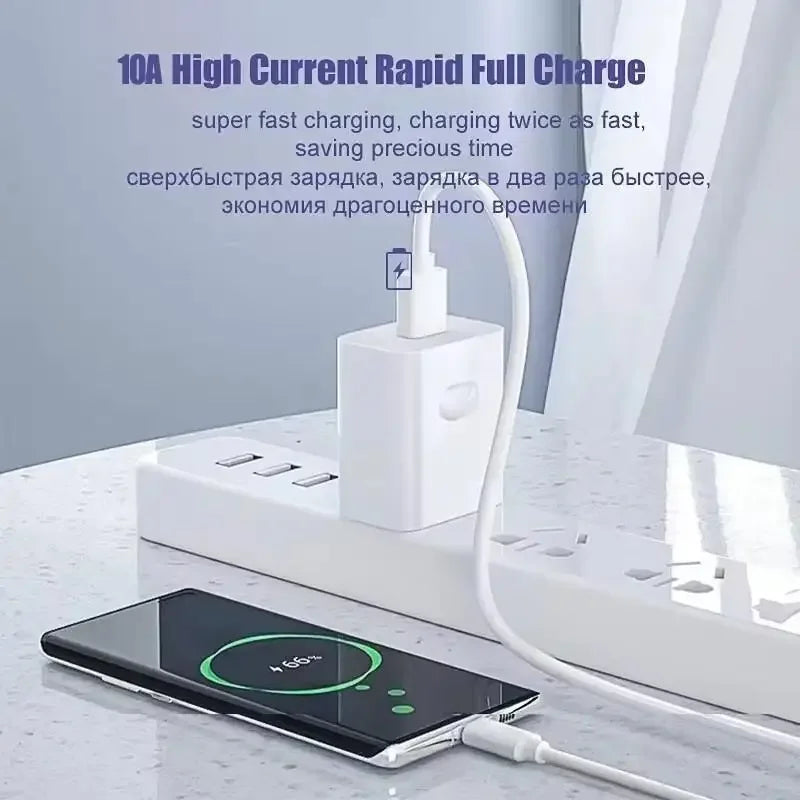3PCS 6A 100W Type C Super Fast Charging Cable Data Cord For Samsung Huawei Xiaomi Redmi Quick Charing USB C Cables