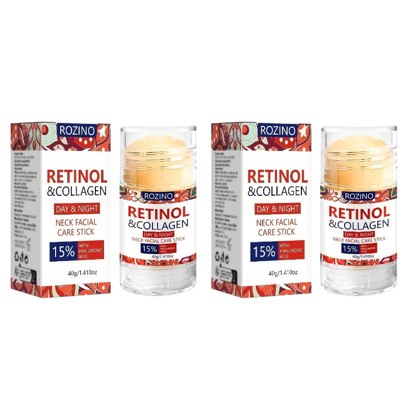1Pcs/2Pcs/3Pcs Retinol Facial and Neck Care Stick, Cares for the Facial and Neck Areas, Dual Summer Benefits, Rich in Deeply Moisturizing Ingredients, Leaving Skin Soft and Hydrated Suitable for Dry Skin, Makes Skin Look Smoo