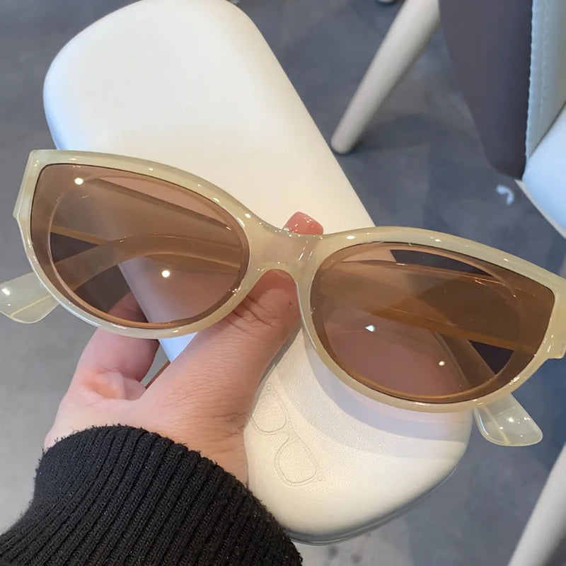 1/4pcs Fashion Small Cat Eye Sunglasses Vintage Brand Designer Sun Glasses Female Multi Color Eyewear UV400 Gafas De Sol