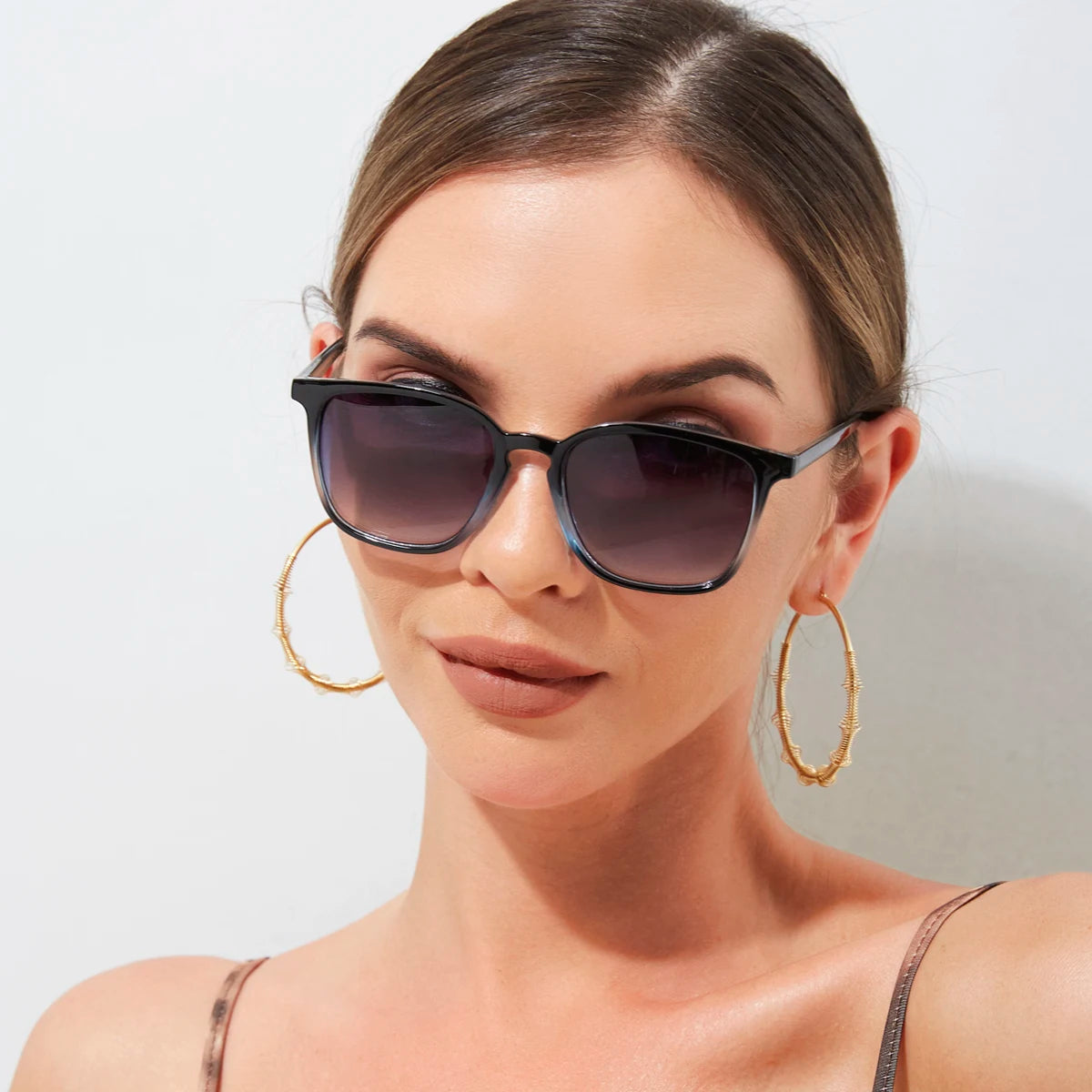 Fashion Small Square Sunglasses Men Women Colorful Frame Sun Glasses Female Oculos Y2K Retro Gradient Hip Hop Shades UV400