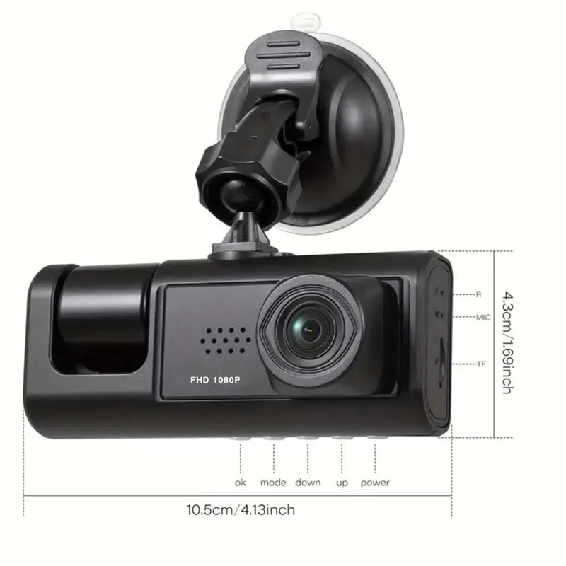 1080P Dual camera Dash Cam for cars,Front And Inside,car camera with IR Night Vision,Loop Recording,wide angle Car DVR Came