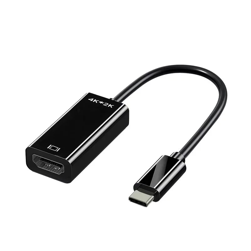 Type C to HDMI-compatible Cable USB C to HDTV Converter HD 4K USB 3.1 HDTV Cable Adapter for MacBook Chromebook Samsung Xiaomi