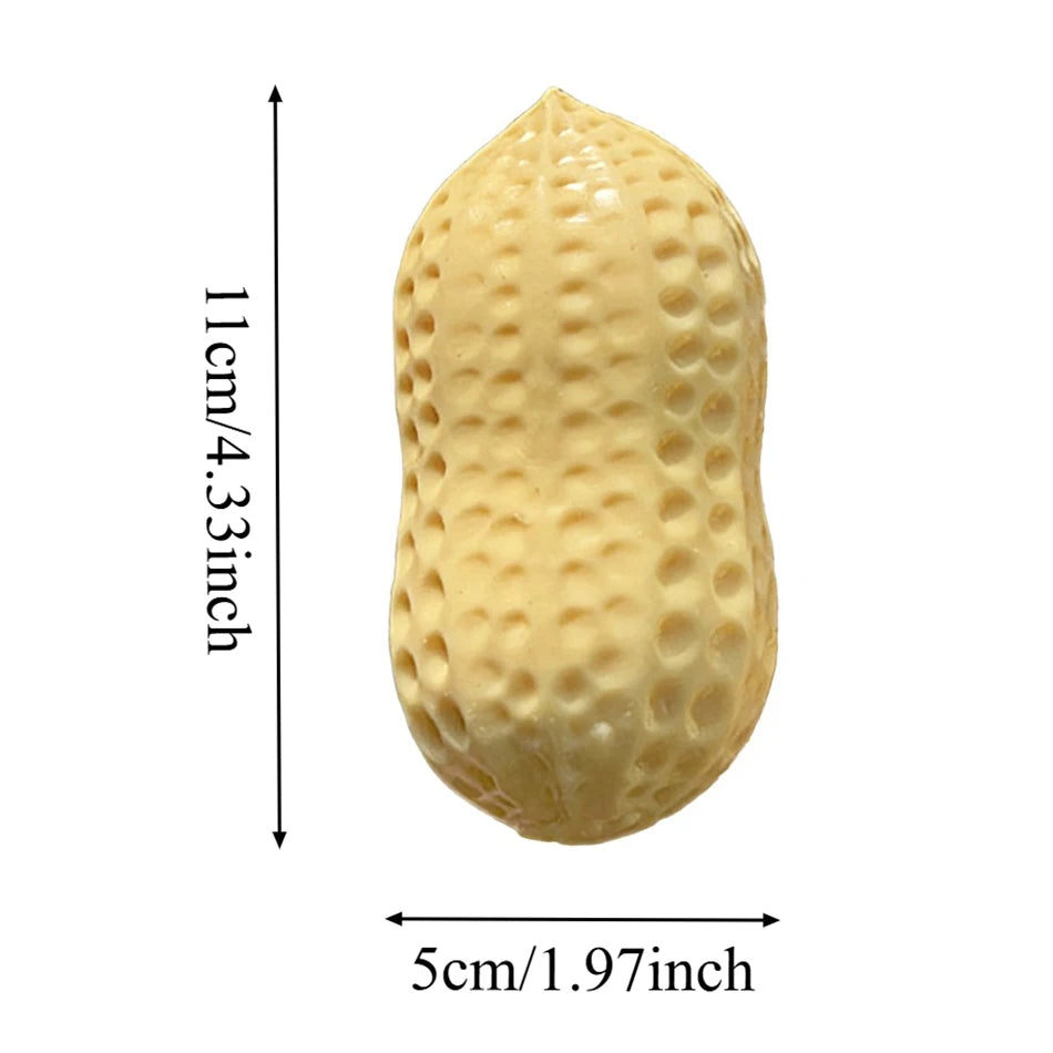 2 Styles Peanut Squishy Toys Crunchy Or Slow Rebound Food Shaped Stress Ball ASMR Sensory Fidget Toy for Adults Desk Recess Toy