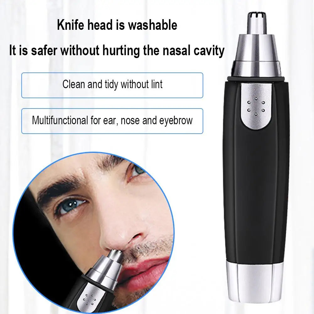 Cordless Nose And Ear Hair Trimmer Nose And Ear Cleaning Trimmer For Painless Facial And Eyebrow Grooming Razor Nasal Hair Knife