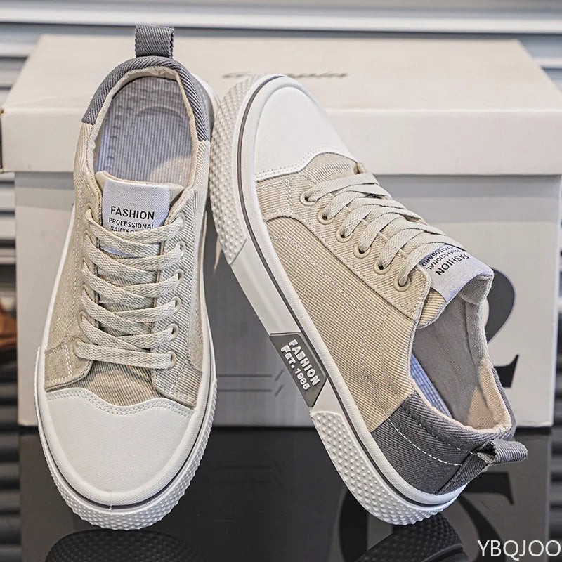 Lightweight breathable Men Shoes New Canvas Shoes Comfortable Plus Size Wear Resistant Fashionable Men Casual Sneakers