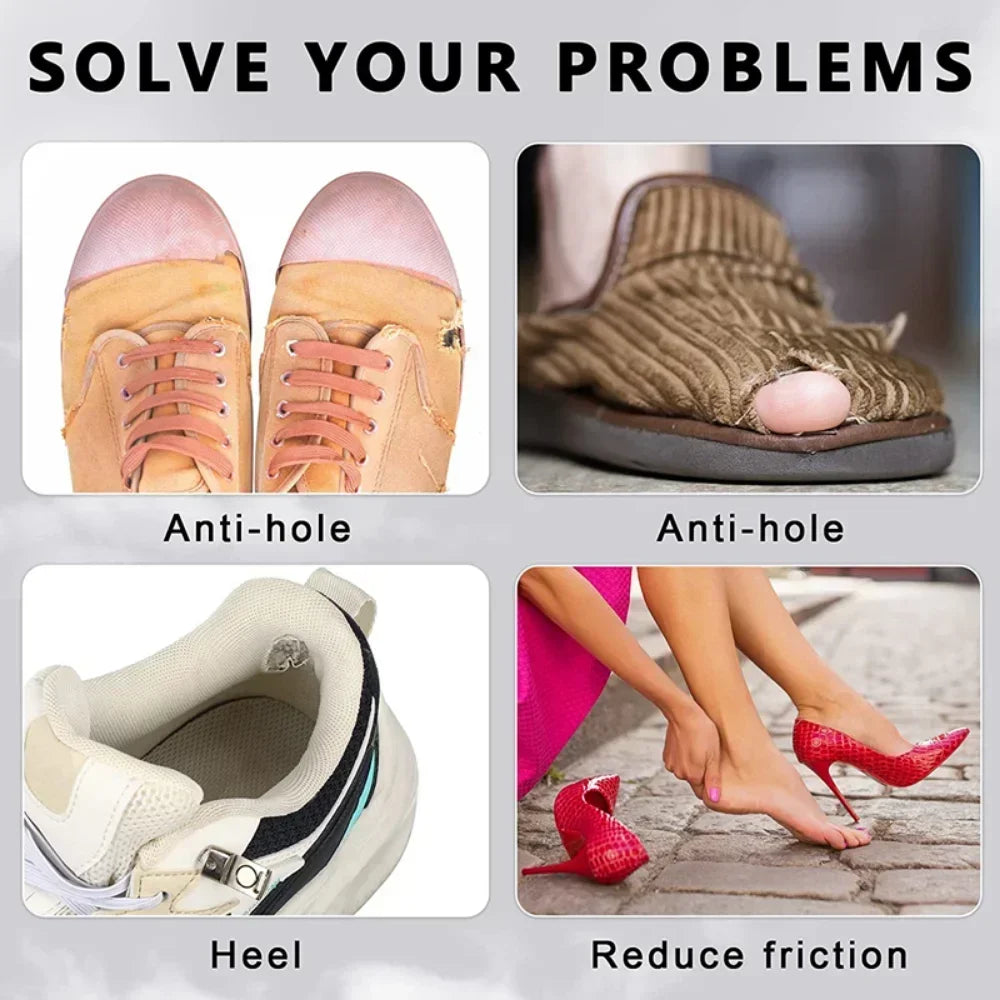Heel Repair Subsidy Sticky Shoes Hole Sneakers Insoles Patch Heel Pads Heels Sticker Protector Foot Care Anti-Wear Inserts 6 PCS