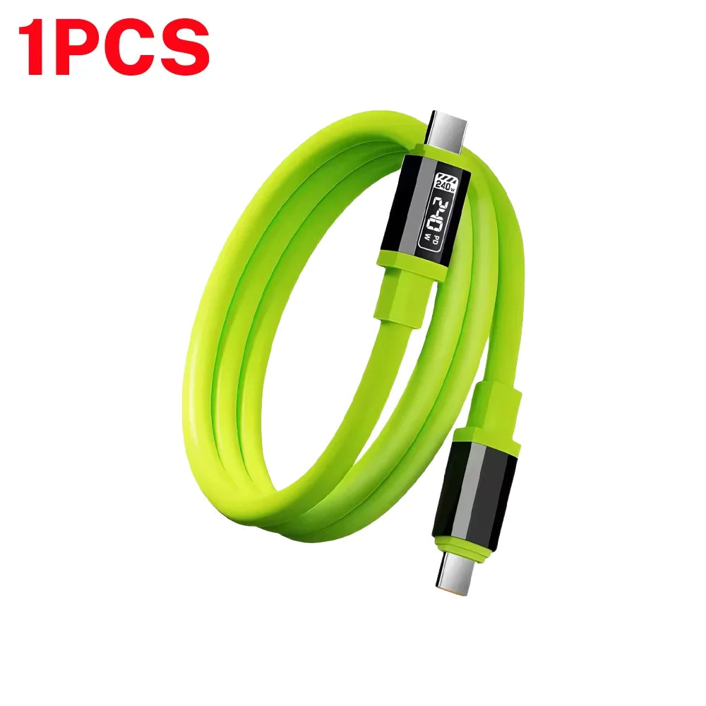 NNBILI 1/3Pcs 240W Type C Cable Fast Charging Phone Charger Data Cord For iPhone 18 17 Huawei Type C to USB C Quick Charge Wire