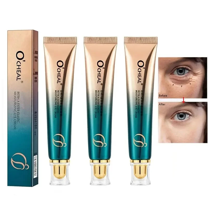 Lots OCHEAL Eye Moisturizing Cream Fades Fine Lines Anti Dark Circles Eye Serum Remove Eye Bag Puffiness Anti-Aging Eye Care