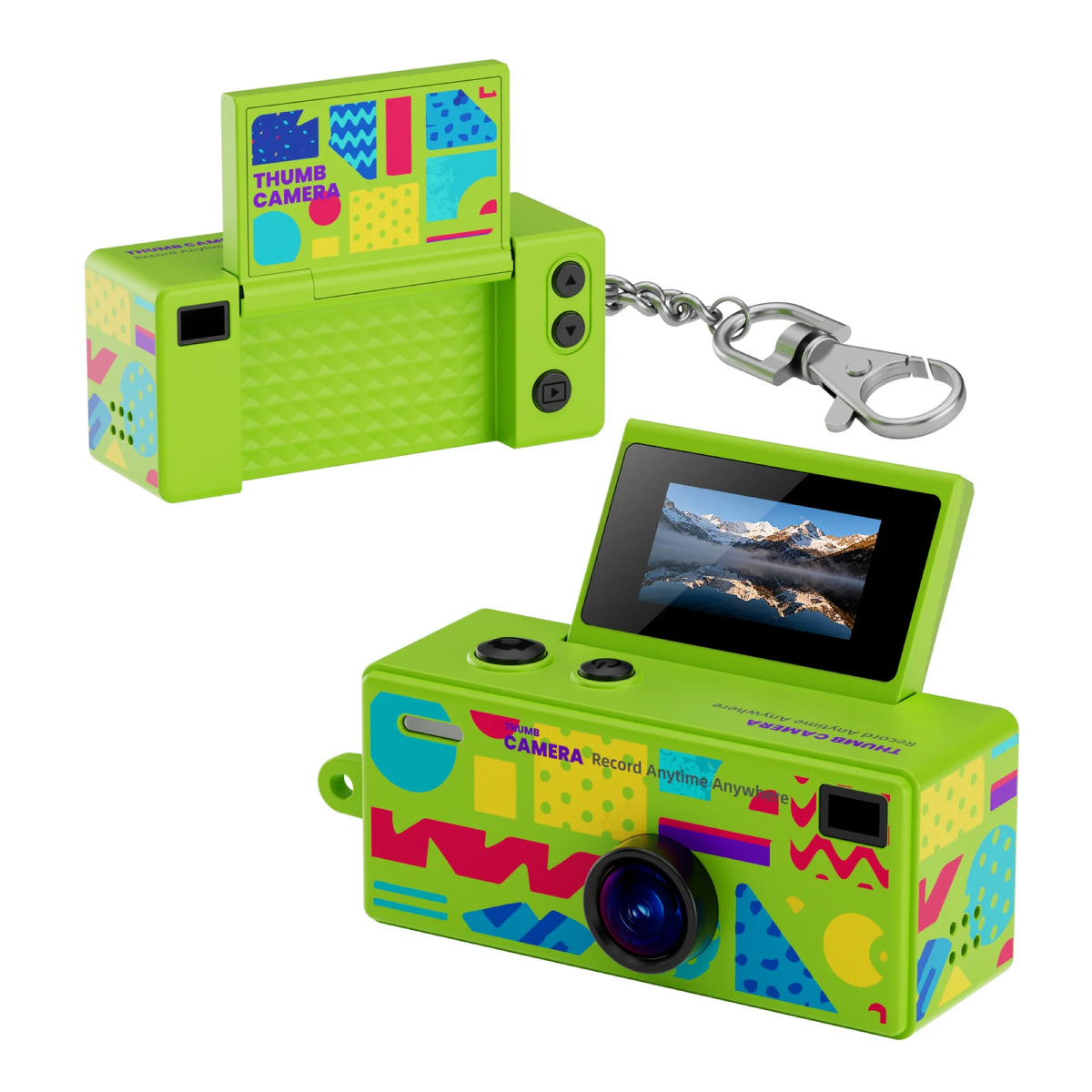 G62 Retro Mini Keychain Thumb Camera 1080P HD Recorder Built-in Flash Outdoor Sports Camera Video Shooting Children Camera 2026