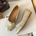 Size 35-43 Split Toe Women Ballet Flats Tabi Shoes Casual Slip-on Loafers Ladies Pleated  Leather Espadrilles Zapatillas Mujer