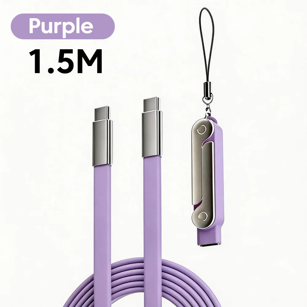 240W Type C Fast Charging Foldable Mobile Phone Holder Data Cable Multi-Angle Adjustment Charging Phone Holder PD Usb Cable