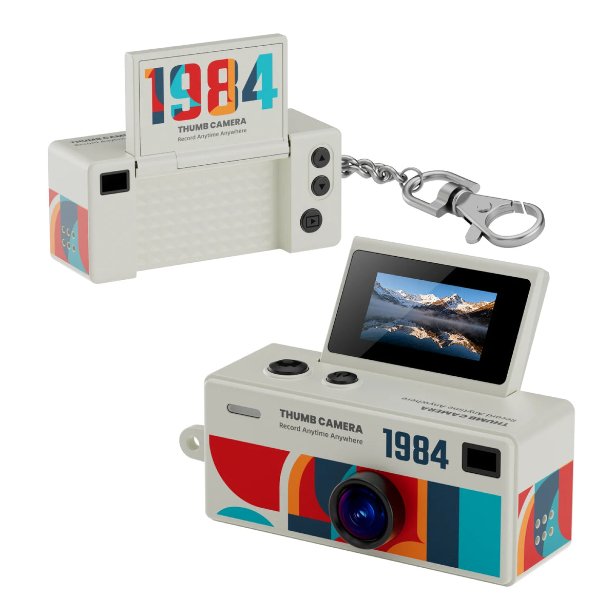 G62 Retro Mini Keychain Thumb Camera 1080P HD Recorder Built-in Flash Outdoor Sports Camera Video Shooting Children Camera 2026