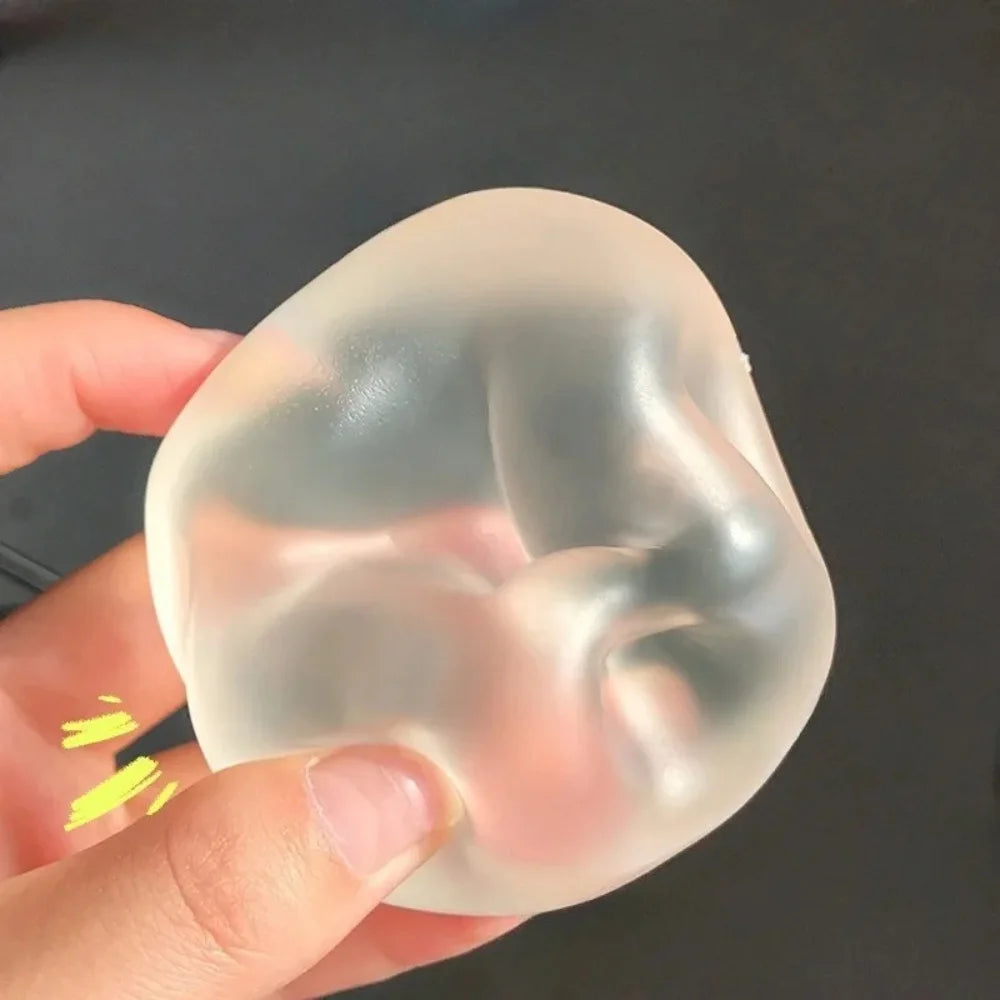 1PC Squishy Mochi Squeeze Toys Sensory Fidget Toys for Adults Transparency Coconut Oil Squeeze Toy Stress Relief Sensory Toy
