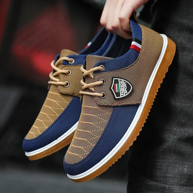 Best Selling Men's casual shoes Vulcanized Work loafers Mesh Lightweight Man sports shoes Canvas Shoes for Men