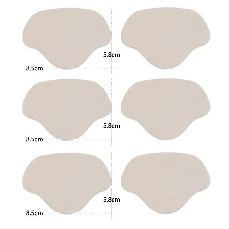 Heel Repair Subsidy Sticky Shoes Hole Sneakers Insoles Patch Heel Pads Heels Sticker Protector Foot Care Anti-Wear Inserts 6 PCS
