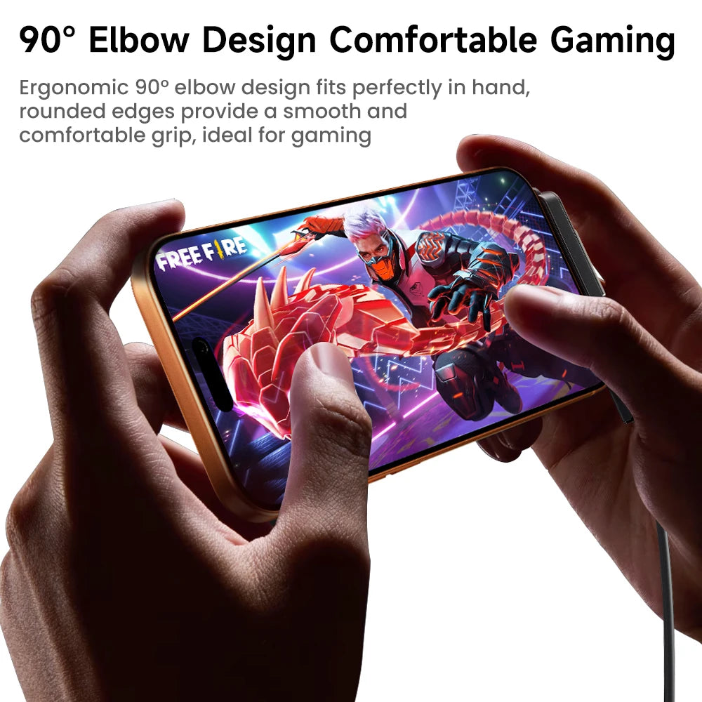 Toocki 240W USB C to USB C Adapter With Foldable Phone Holder 90 Degree Converter OTG Adapter for Laptop Tablet iPhone Samsung