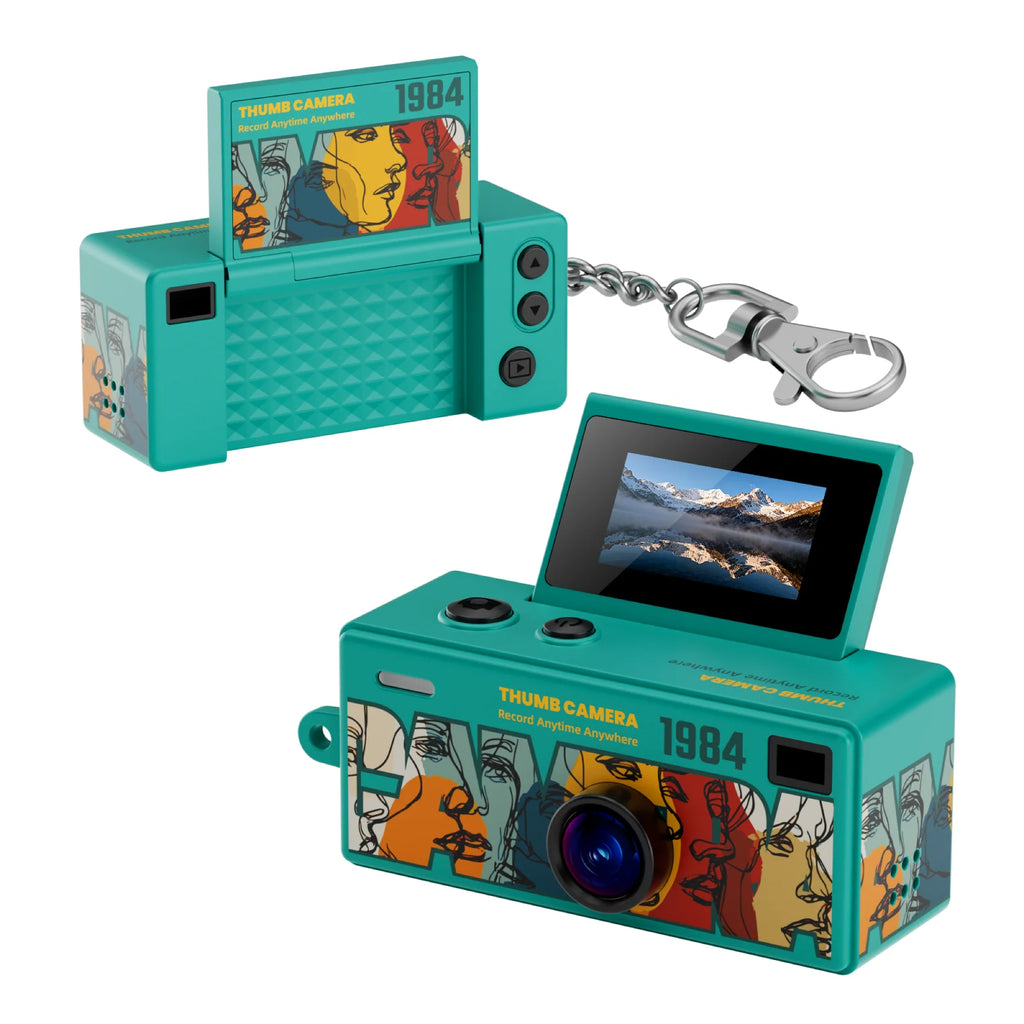 G62 Retro Mini Keychain Thumb Camera 1080P HD Recorder Built-in Flash Outdoor Sports Camera Video Shooting Children Camera 2026