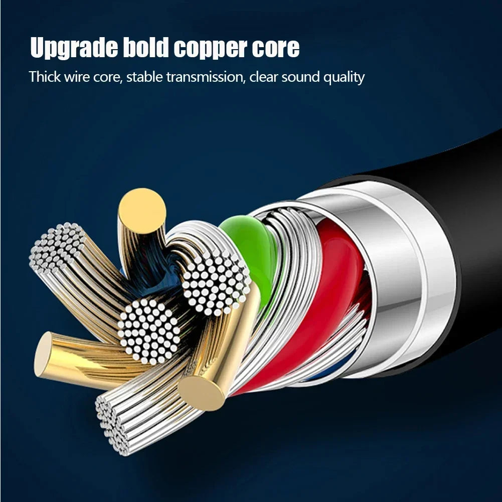 Upgrade Type C To 3.5mm Jack TypeC Audio Splitter Headphone Cable Usb-C Earphone Aux 3.5mm Adapter Charger For Xiaomi Huawei