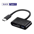 Crouch 3 in 1 OTG USB Type C Adapter Cable TF CF SD Memory Card Reader Writer Compact Flash For Huawei Macbook Samsung Xiaomi