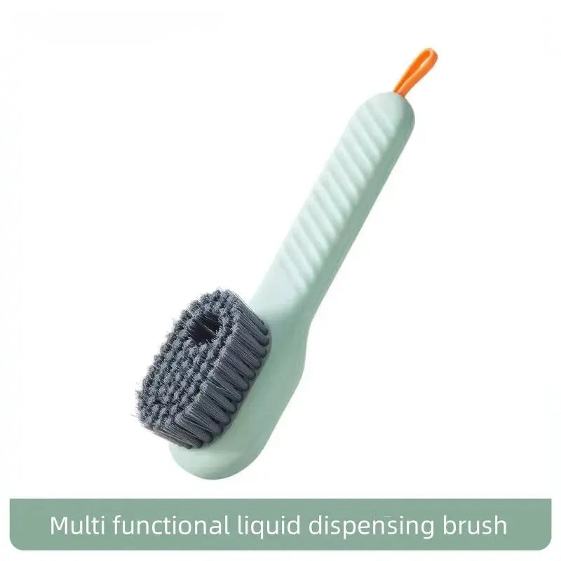 Multi Functional Liquid Added Shoe Brush Household Press Out Liquid For Washing Shoes Shoe Brush Tool Press Type Soft Fur Clo