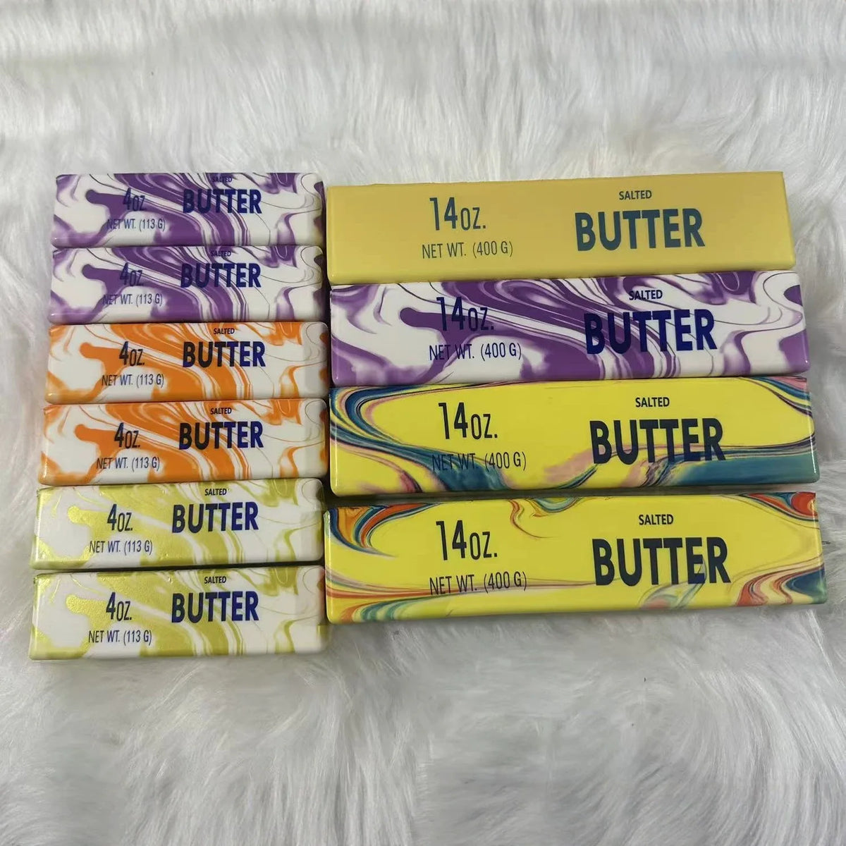 Colorful Slow Rising Butter Squishy Squeeze Toys Pack Sensory Stress Relief Soft & Stretchy Toy for Party Favors Squishy Butter