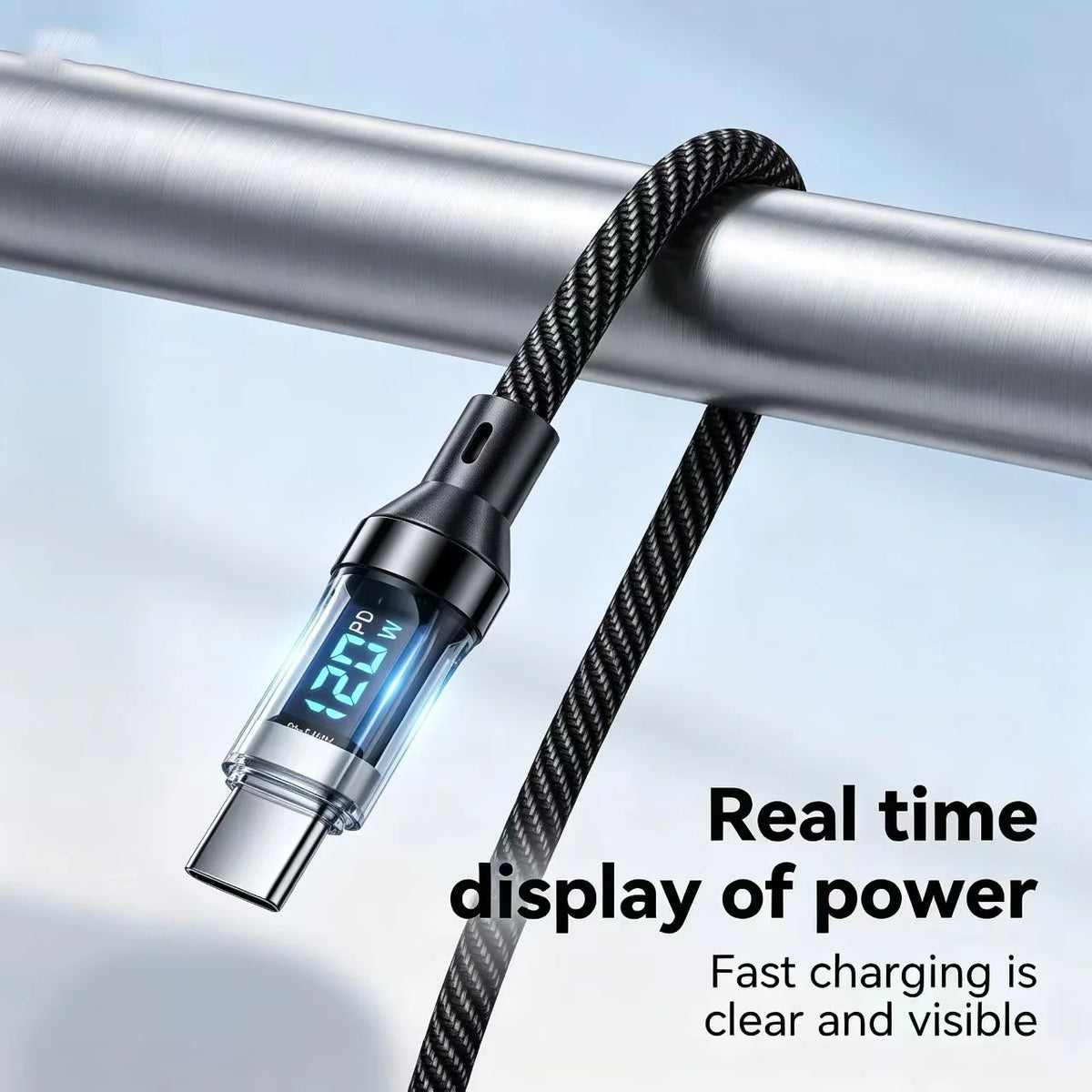 NNBILI USB to Type C Cable 120W Fast Charging Charger USB Type C to USB C Display Cord For Xiaomi POCO Huawei Macbook Honor 1/2m