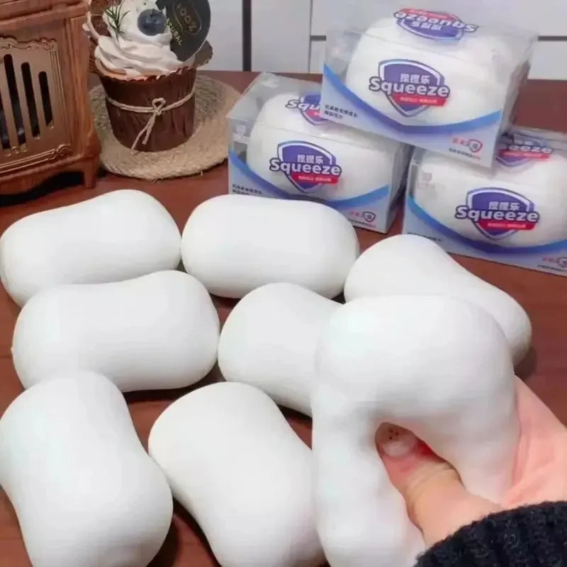 Crunchy Soap Ball Squishy Stress Ball Filled Soft Squeeze Fidget Toy Anti-Stress Anxiety Relief Hand Decompression Toy**