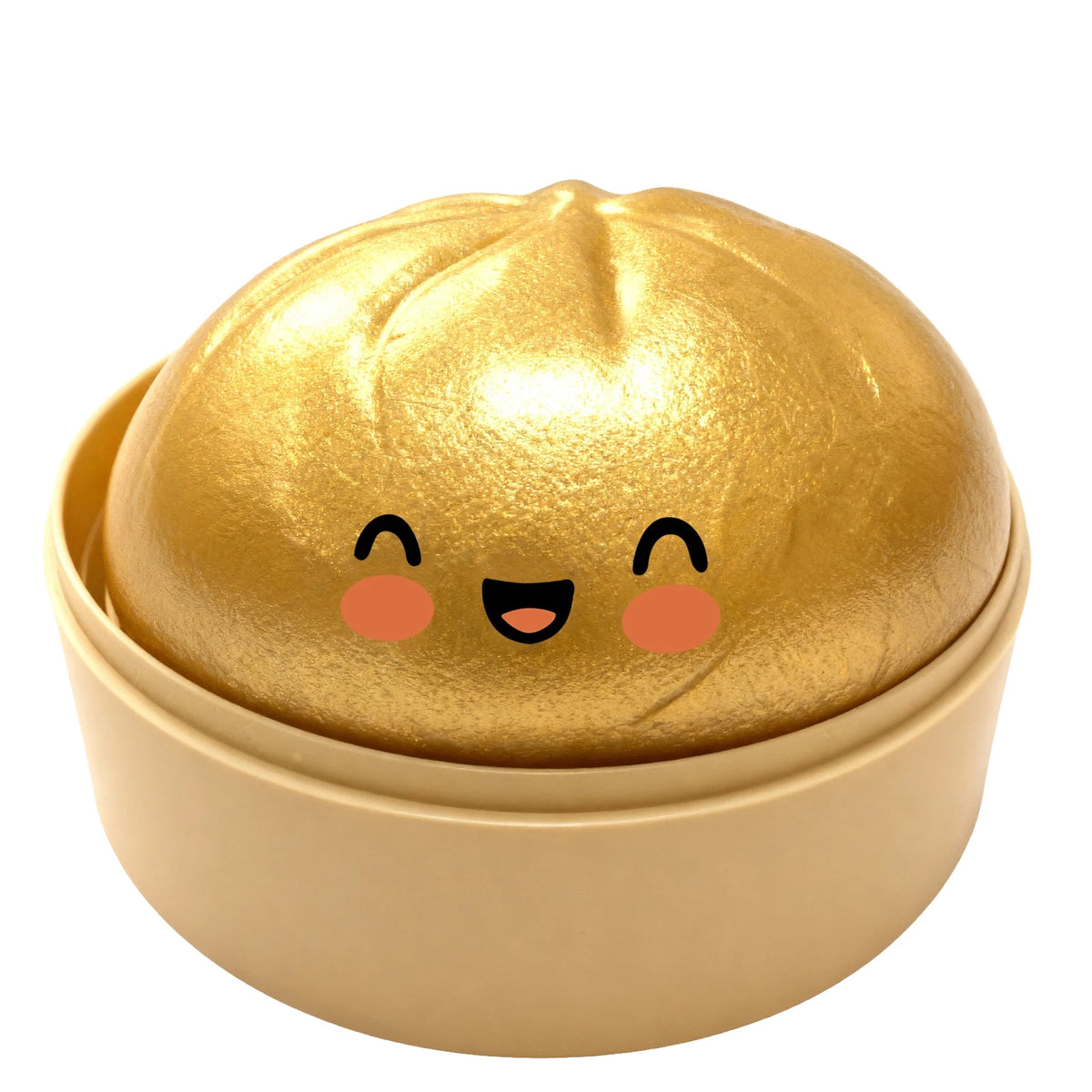 Premium Steamed Bun Squishy Toy – Slow Rising Glitter Stress Ball, Soft Elastic Sensory Squeeze Reliever Home Office Desk Decor