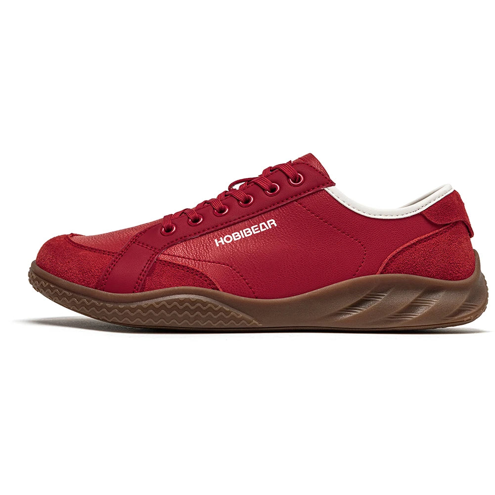HOBIBEAR Women Men Barefoot Shoes Wide Toe Box Lightweight Sneakers Casual Color-Blocking Artificial Leather Walking Shoes