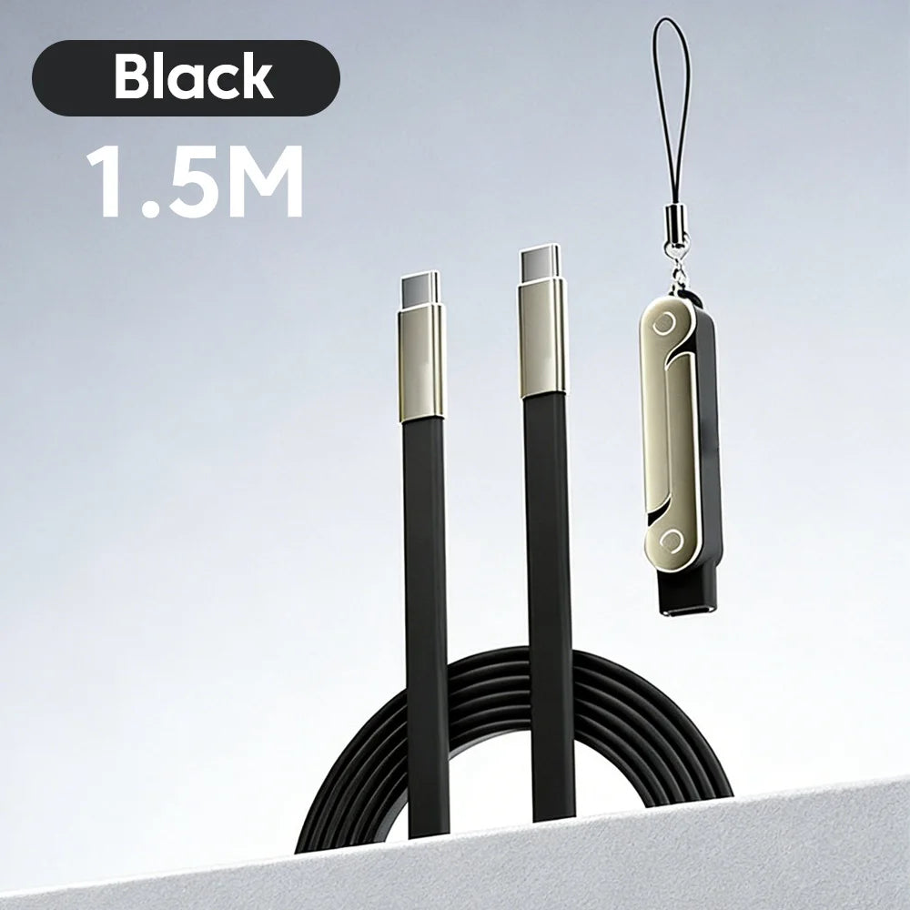 240W Type C Fast Charging Foldable Mobile Phone Holder Data Cable Multi-Angle Adjustment Charging Phone Holder PD Usb Cable