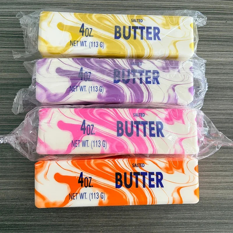 Colorful Slow Rising Butter Squishy Squeeze Toys Pack Sensory Stress Relief Soft & Stretchy Toy for Party Favors Squishy Butter
