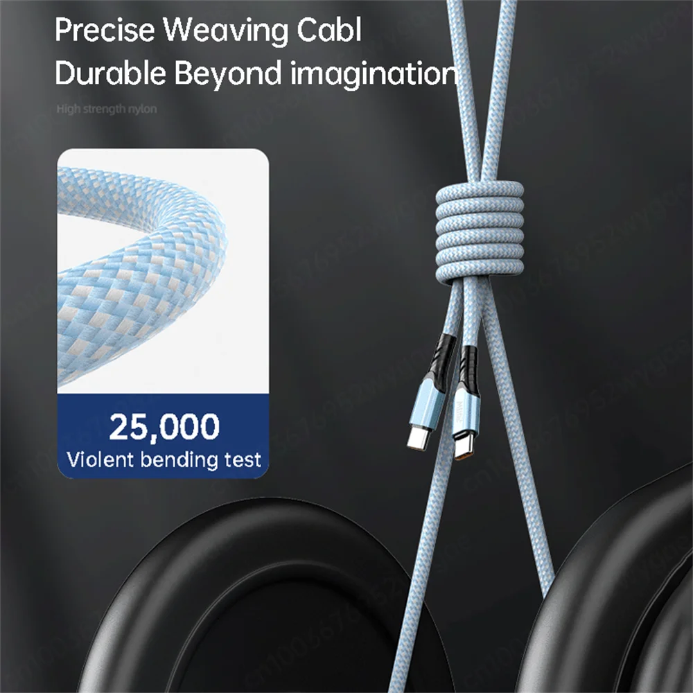 NNBILI 240W USB C Cable Power Wire QC4.0 for MacBook Samsung iPhone 18 17 USB C to C PD Cable 48V5A Fast Charging Type C Cable