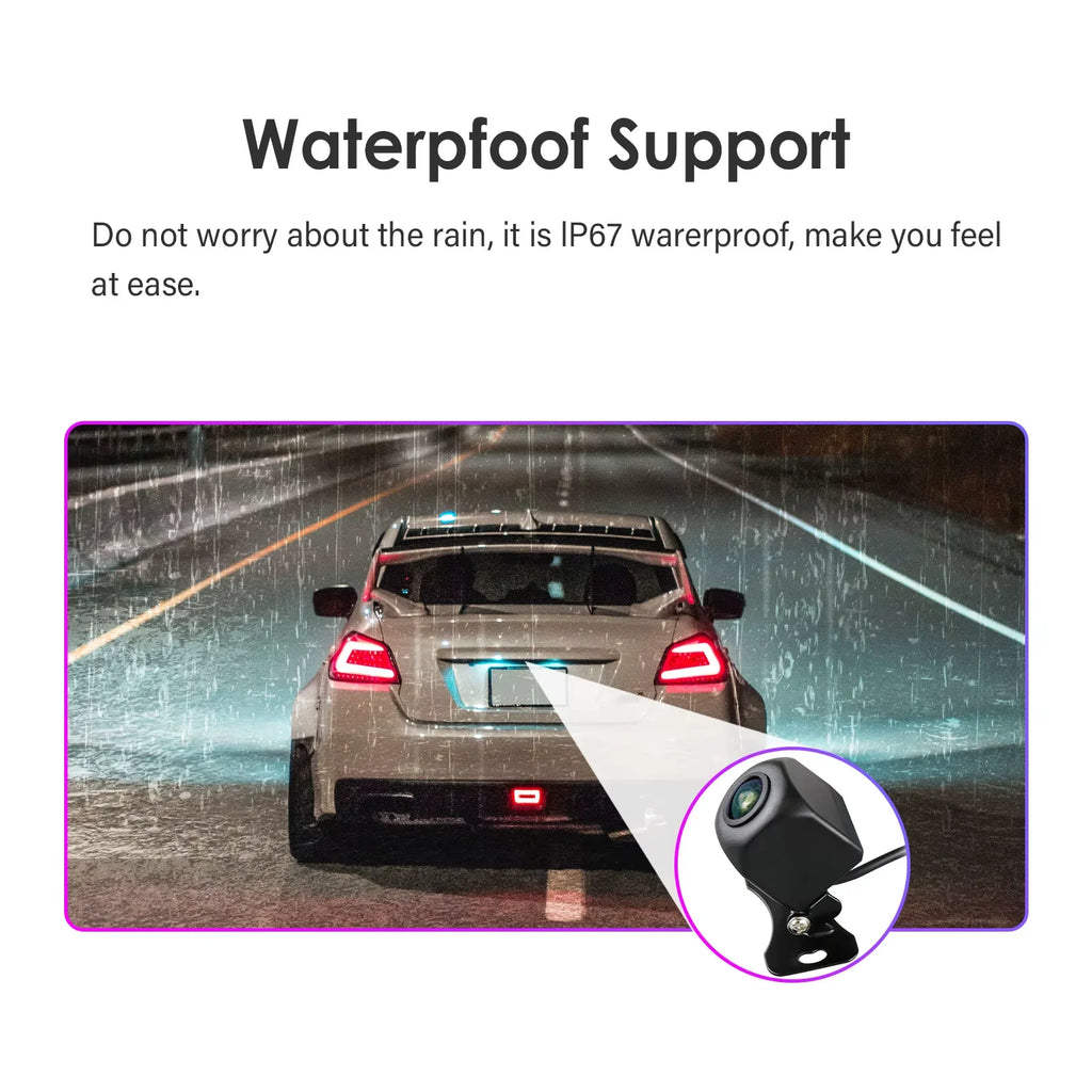 Hizpo 720P 1080P AHD Rear View Camera 140 ° 150 ° 170 ° 360 ° Wide Angle Waterproof Night Vision Universal Reverse Parking Assistance