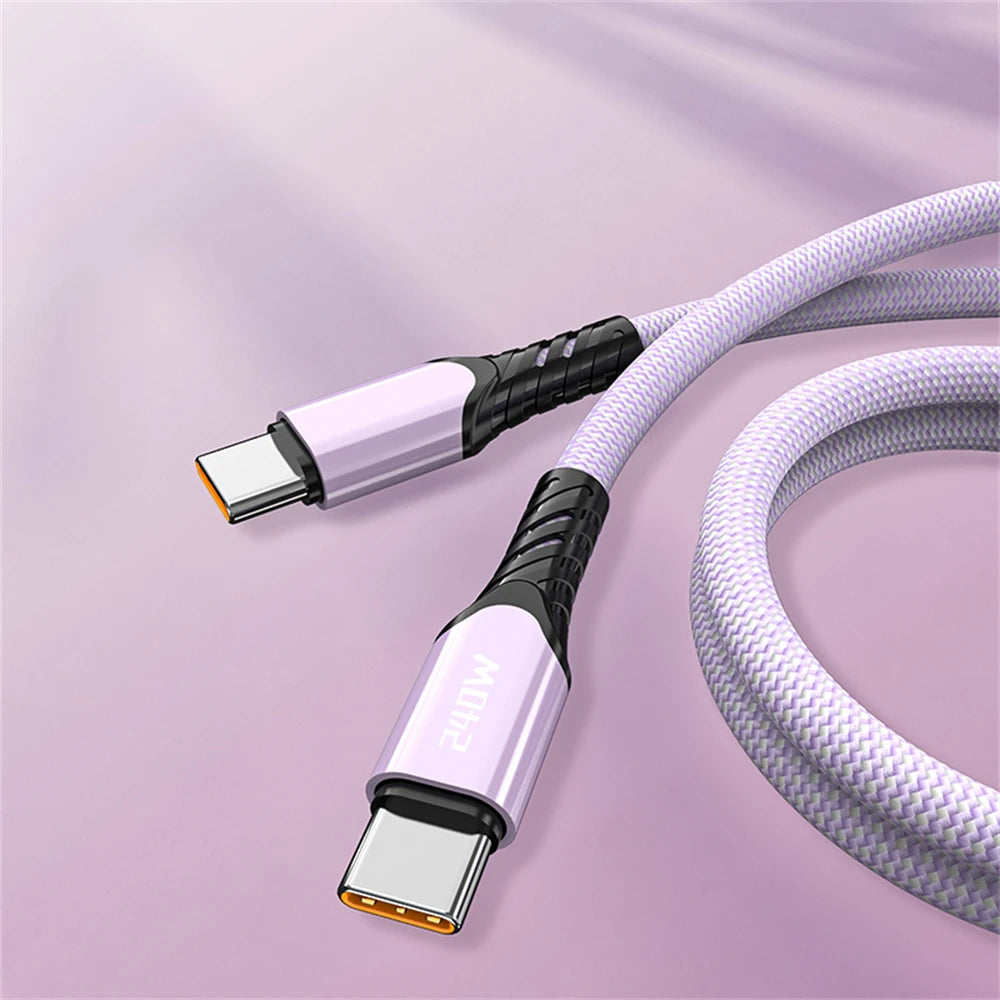 NNBILI 240W USB C Cable Power Wire QC4.0 for MacBook Samsung iPhone 18 17 USB C to C PD Cable 48V5A Fast Charging Type C Cable