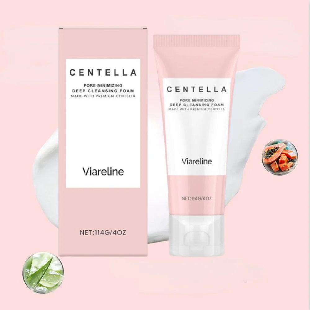 Centella Pore Minimizing Facial Cleanser - Deep Cleansing, Oil Control, Gentle Exfoliating, Soothing, Repairs Barrier, Skin Care