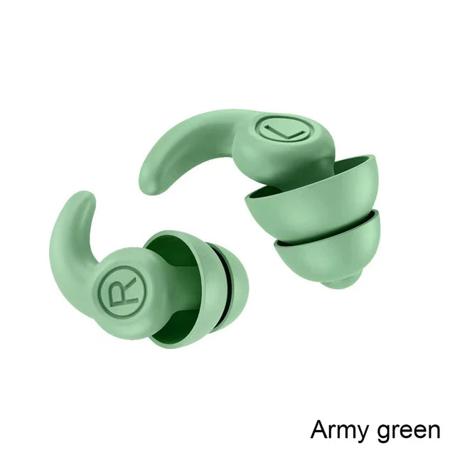 Anti Noise Silicone Earplug Sleep Noise Reduction Ear Plug Canceling Soundproof Ear Plugs Waterproof Swimming Soft Ear Protector