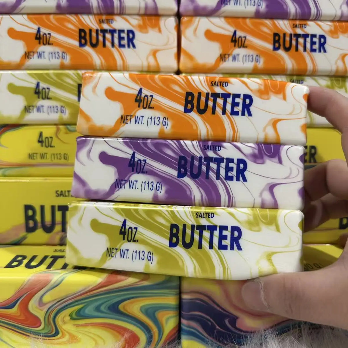Colorful Slow Rising Butter Squishy Squeeze Toys Pack Sensory Stress Relief Soft & Stretchy Toy for Party Favors Squishy Butter