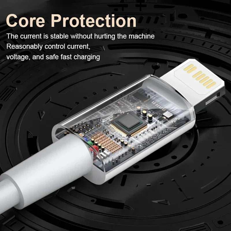 1-5Pcs 30W Fast Charging USB Cables For iPhone 13 11 12 14 Pro XS Max X XR 7 8 Plus SE Original Data Cable PD Quick Charger Cord