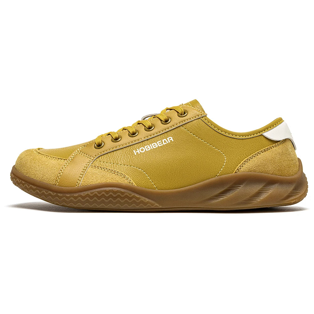 HOBIBEAR Women Men Barefoot Shoes Wide Toe Box Lightweight Sneakers Casual Color-Blocking Artificial Leather Walking Shoes