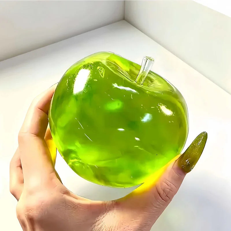 Red Pink Green Apple Squishy Stress Balls Soft Slow Rising Squeeze Sensory Fidget Toys ADHD Autism Relieve Anxiety Best Gifts