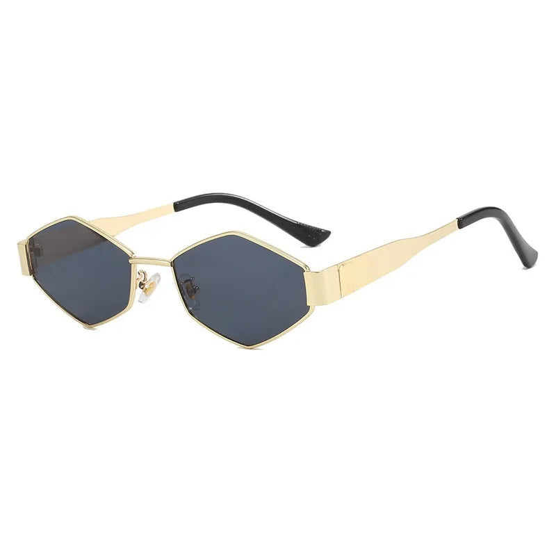2pcs Summer Trendy Glasses Set Rhombus Oval Frame Fashion Glasses Suitable for Daily Commute and Street Photography Accessories