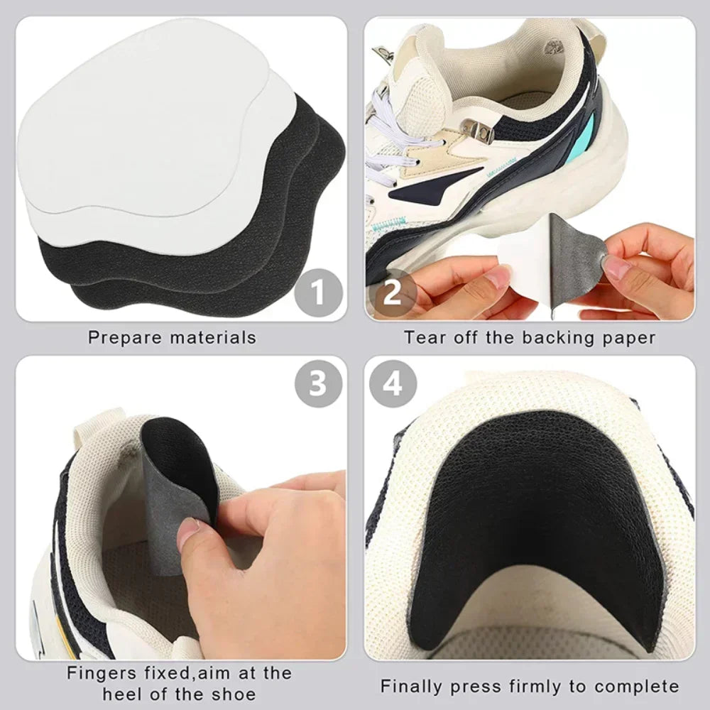 Heel Repair Subsidy Sticky Shoes Hole Sneakers Insoles Patch Heel Pads Heels Sticker Protector Foot Care Anti-Wear Inserts 6 PCS