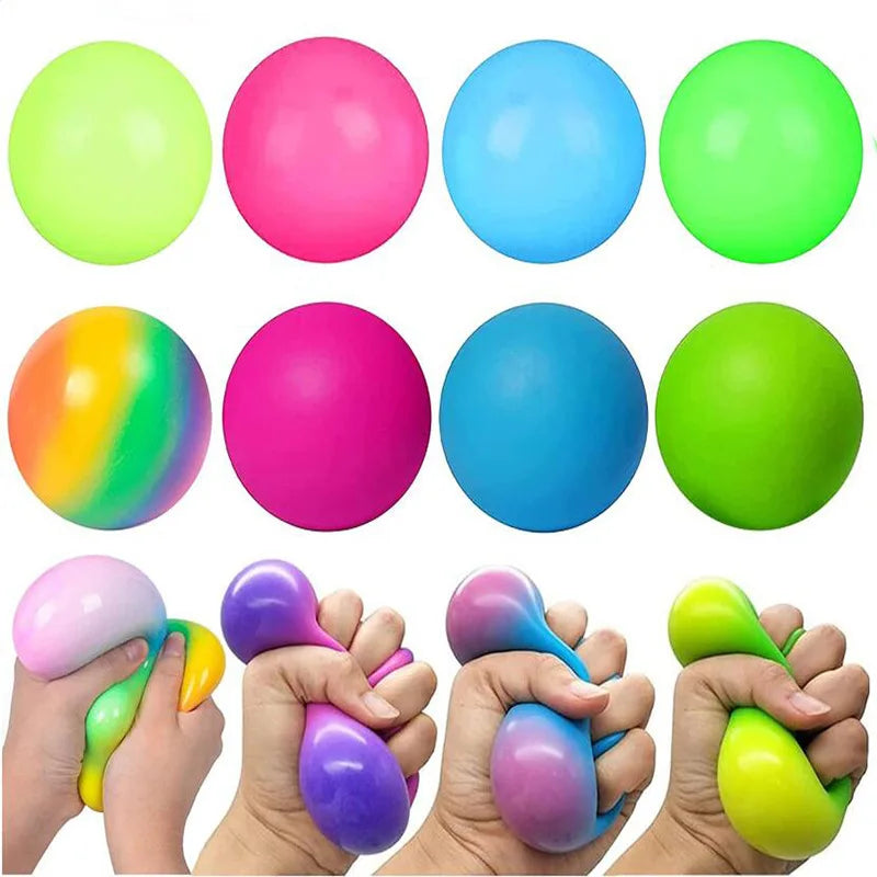 Slow Rising Stress Balls Fidget Toys for Adults Dough Squishy Balls Soft Sensory Calm Down Item for Classroom Autism ADHD