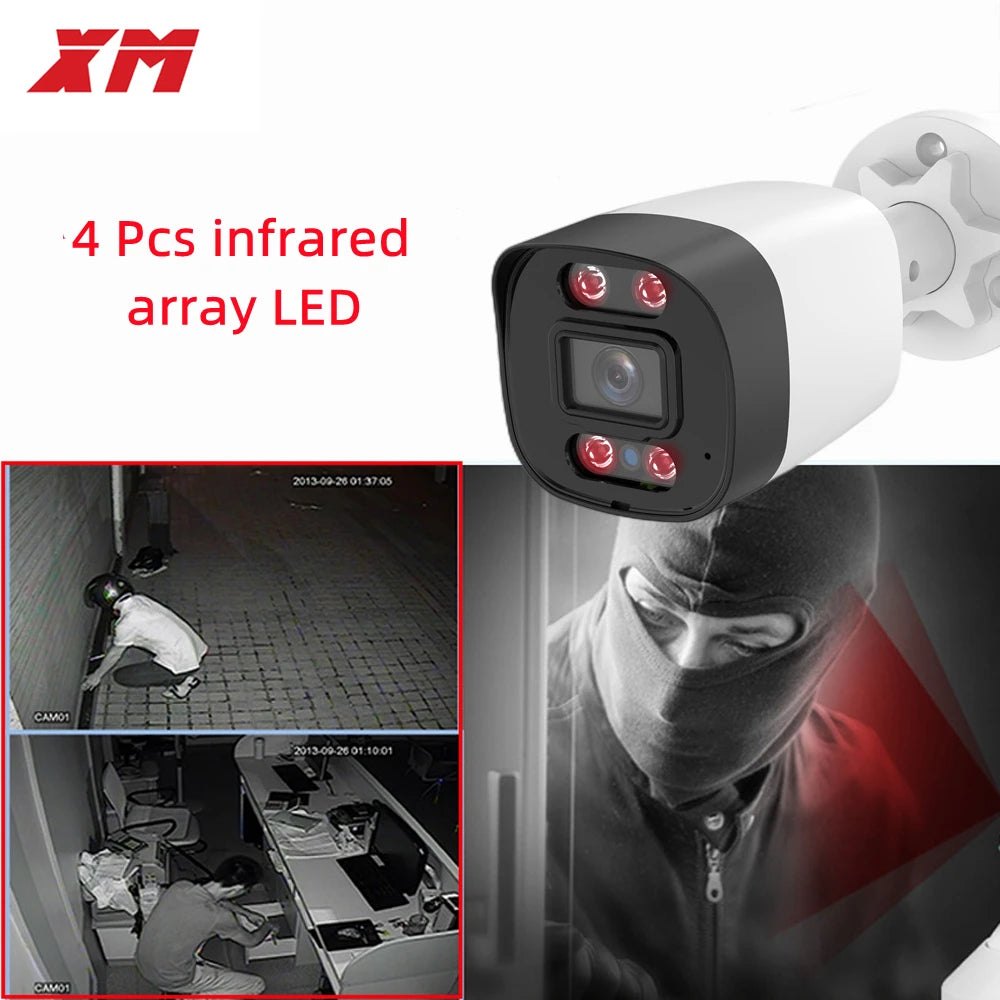 HD 2MP 5MP AHD XVI/CVI/TVI/CVBS Security Bullet Camera Outdoor Indoor Weatherproof  4pcs Array IR LEDs for CCTV DVR System